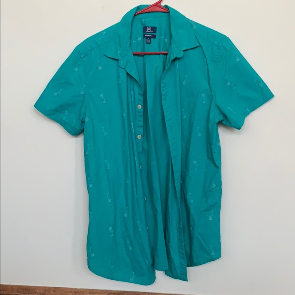 Button up Flamingo Shirt